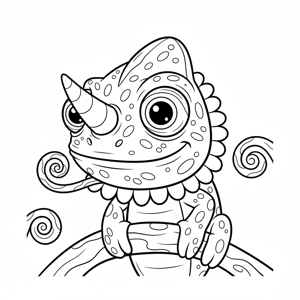 Coloriage coloriage lézard 4