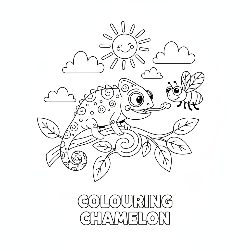 Coloriage coloriage lézard 5