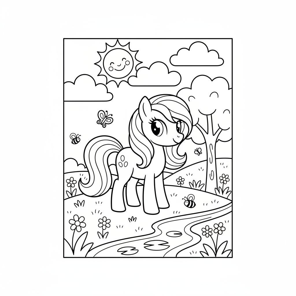 Coloriage coloriage little pony 3