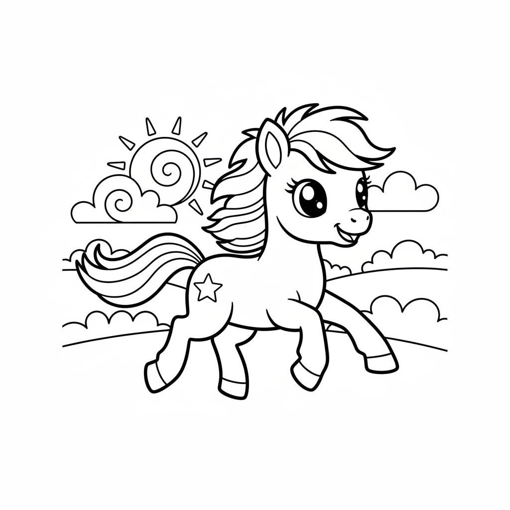 Coloriage coloriage little pony 5