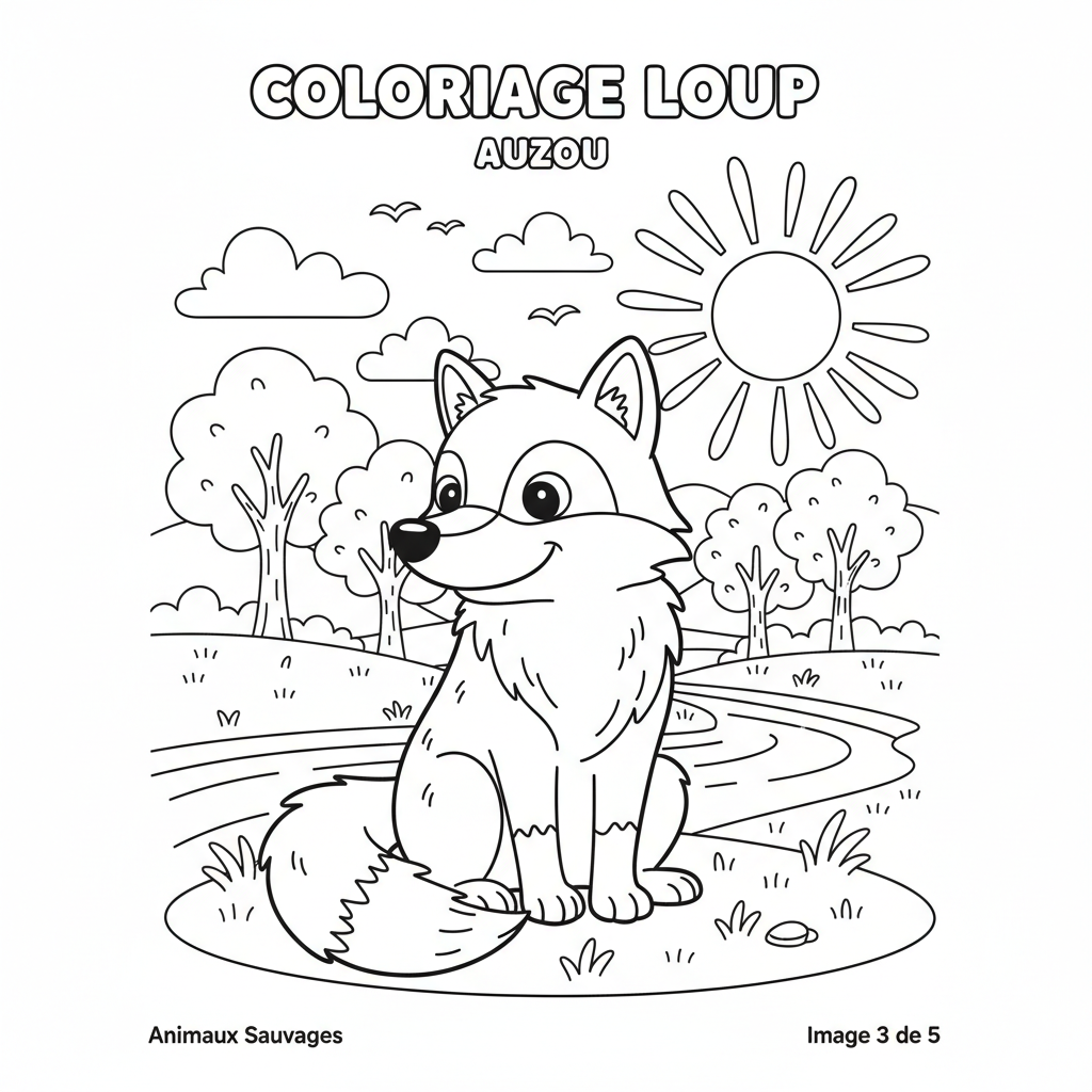 Coloriage coloriage loup auzou 3