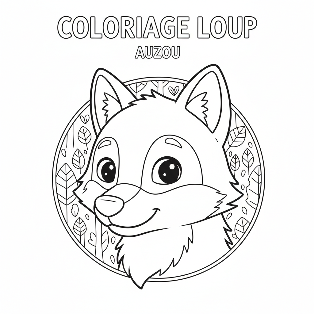 Coloriage coloriage loup auzou 4