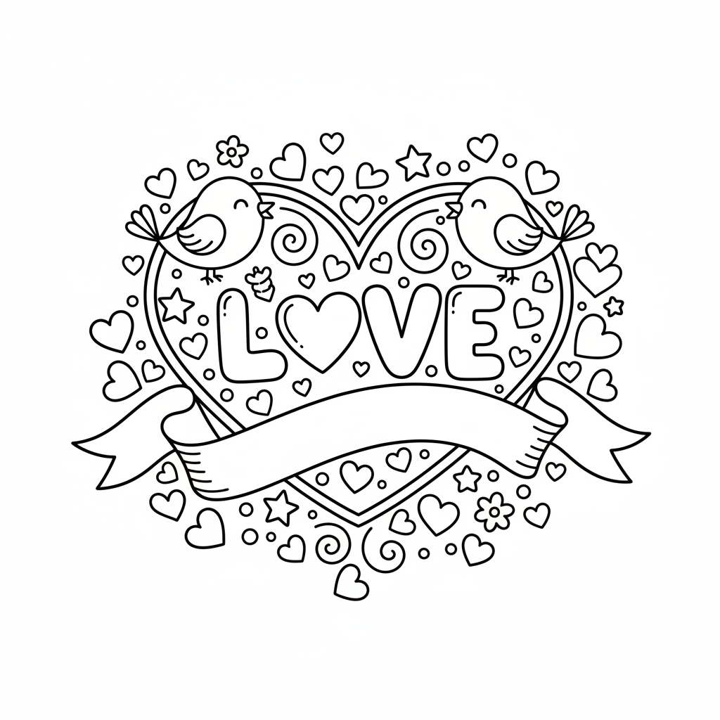 Coloriage coloriage love 2