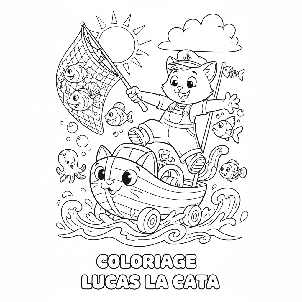 Coloriage coloriage lucas la cata 5
