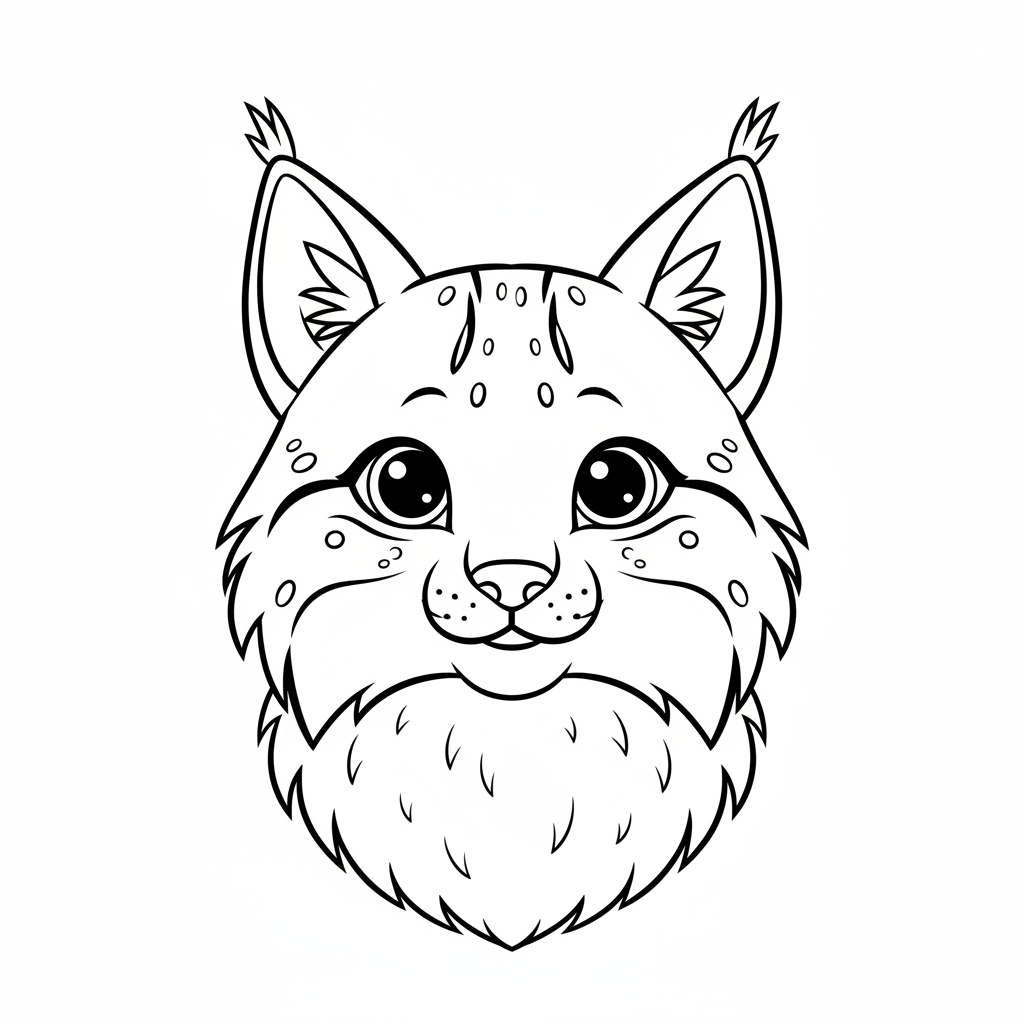 Coloriage coloriage lynx 4