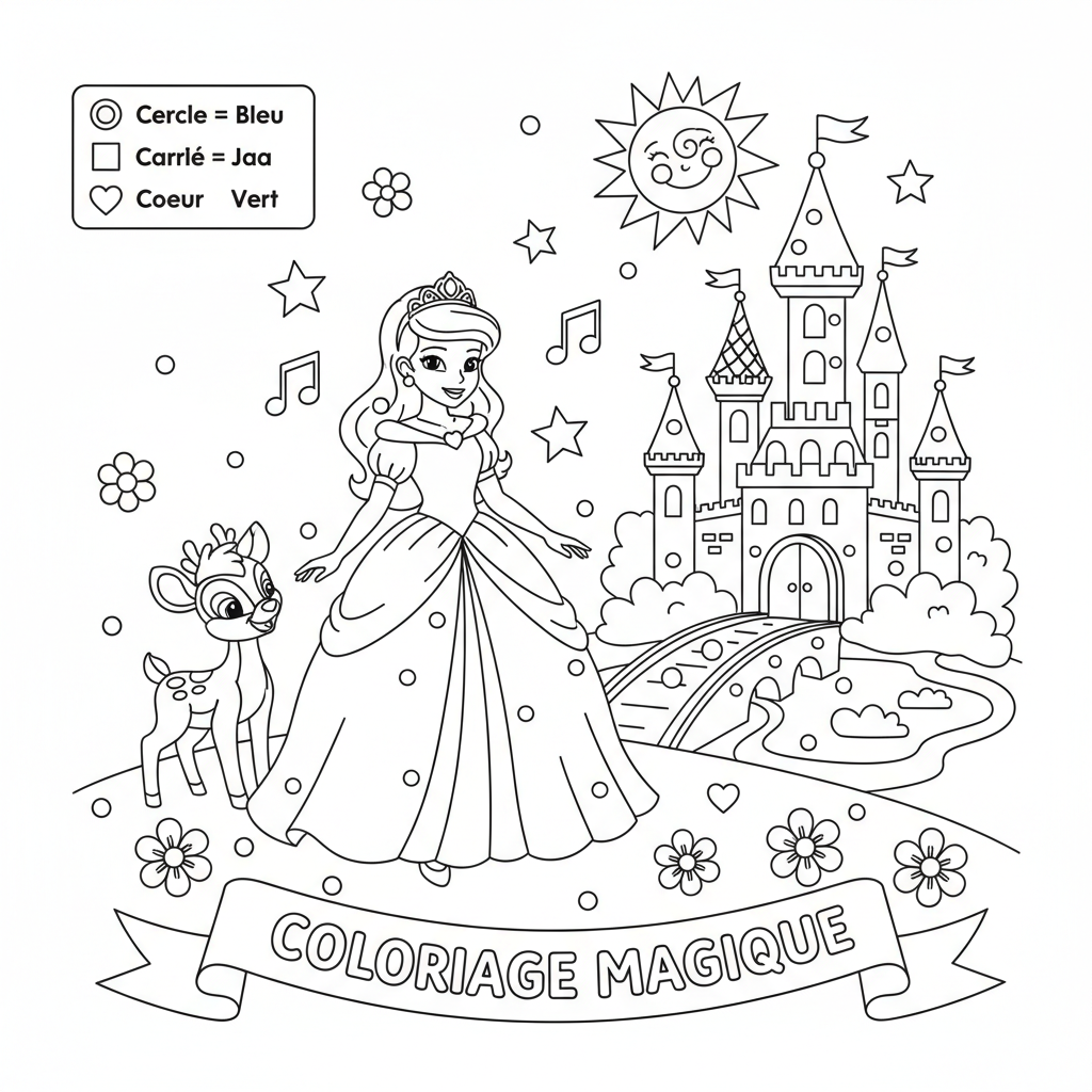 Coloriage coloriage magique à imprimer disney 2