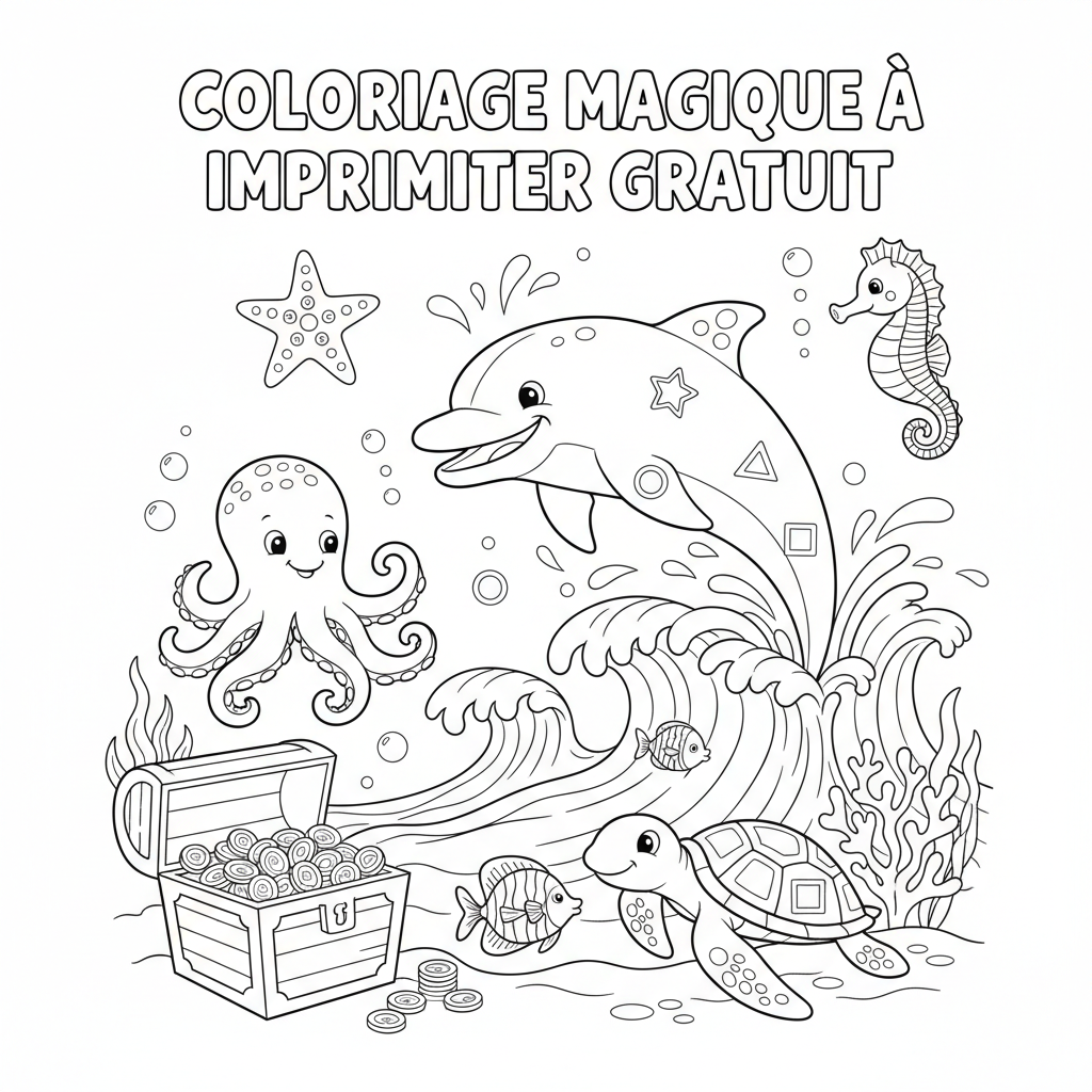 Coloriage coloriage magique à imprimer gratuit 5