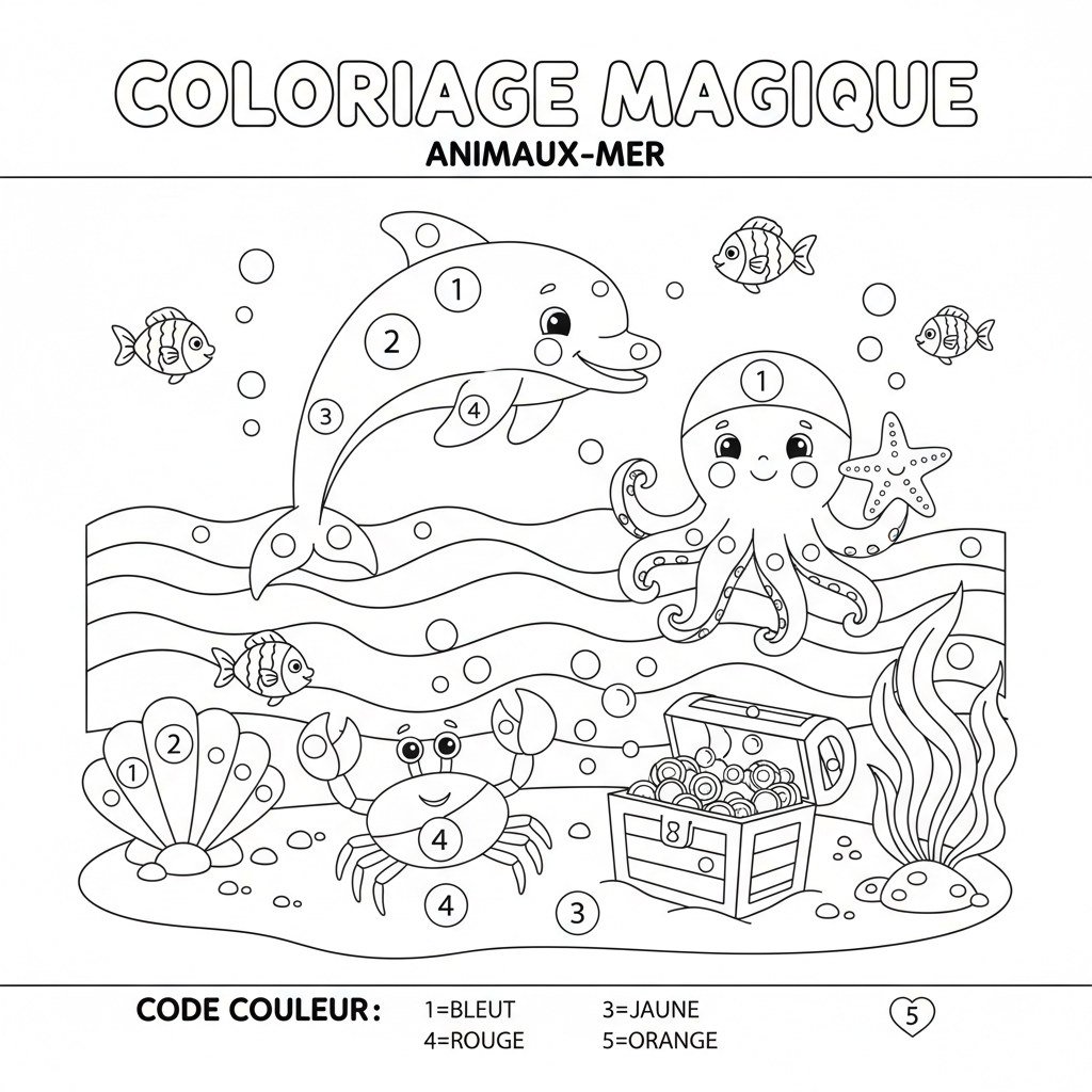 Coloriage coloriage magique à imprimer maternelle 3
