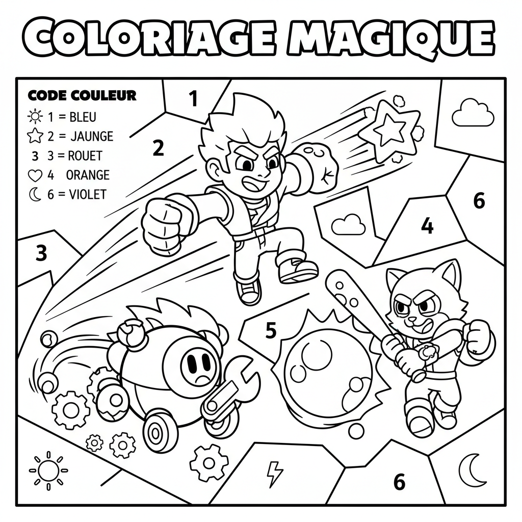 Coloriage coloriage magique brawl star 5