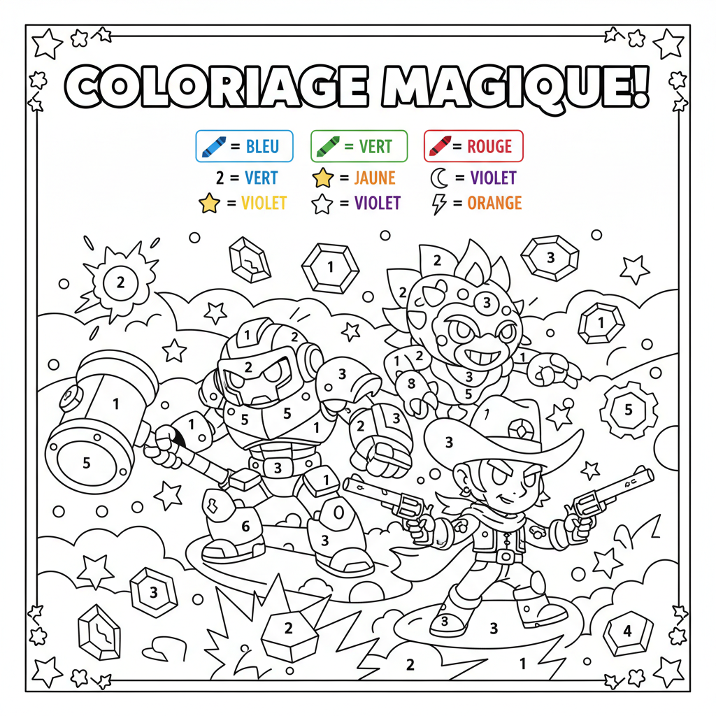 Coloriage coloriage magique brawl stars 2