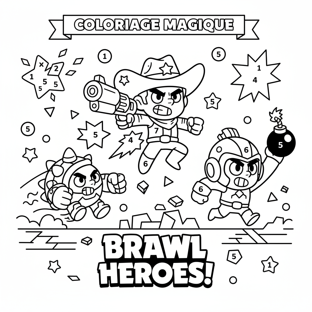 Coloriage coloriage magique brawl stars 5