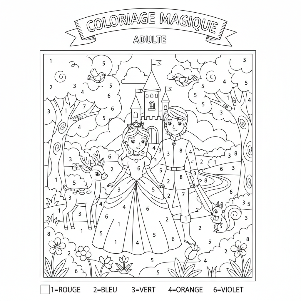 Coloriage coloriage magique disney adulte 3