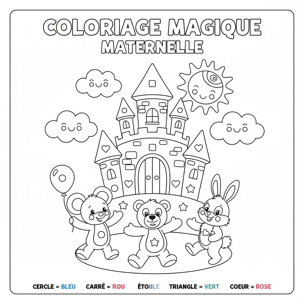 Coloriage Magique Disney Maternelle Gratuit à Imprimer