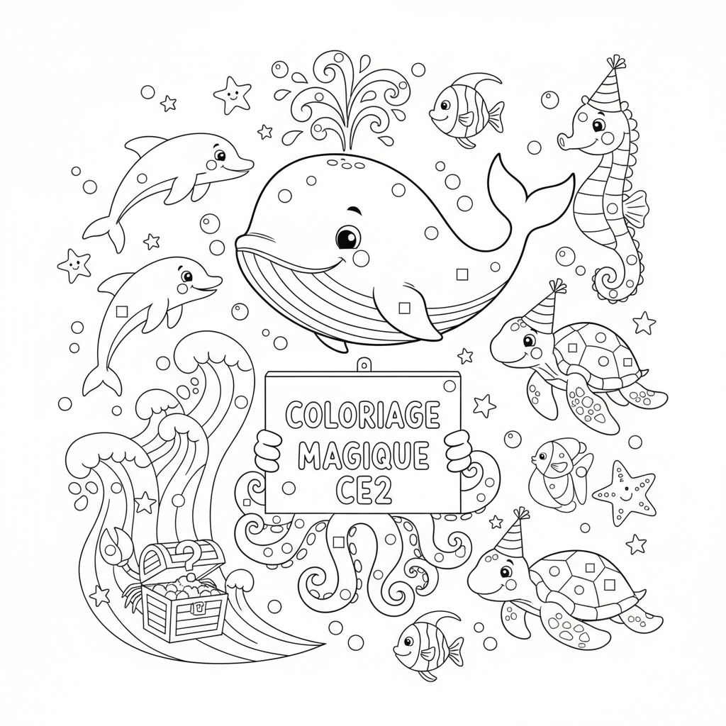 Coloriage coloriage magique imprimer ce2 5