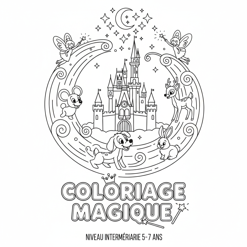 Coloriage coloriage magiques disney 2
