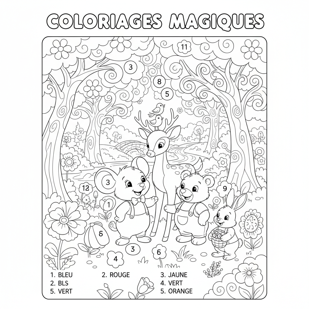 Coloriage coloriage magiques disney 3