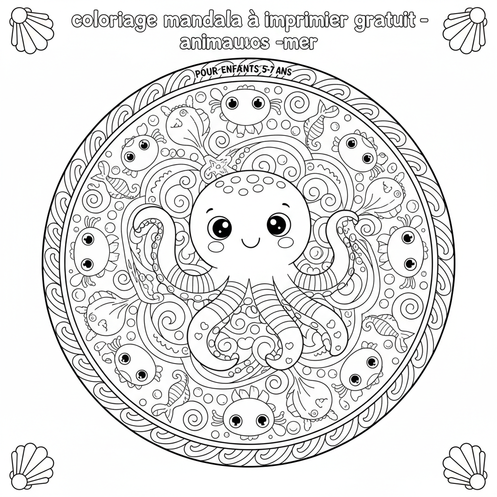 Coloriage coloriage mandala à imprimer gratuit 2