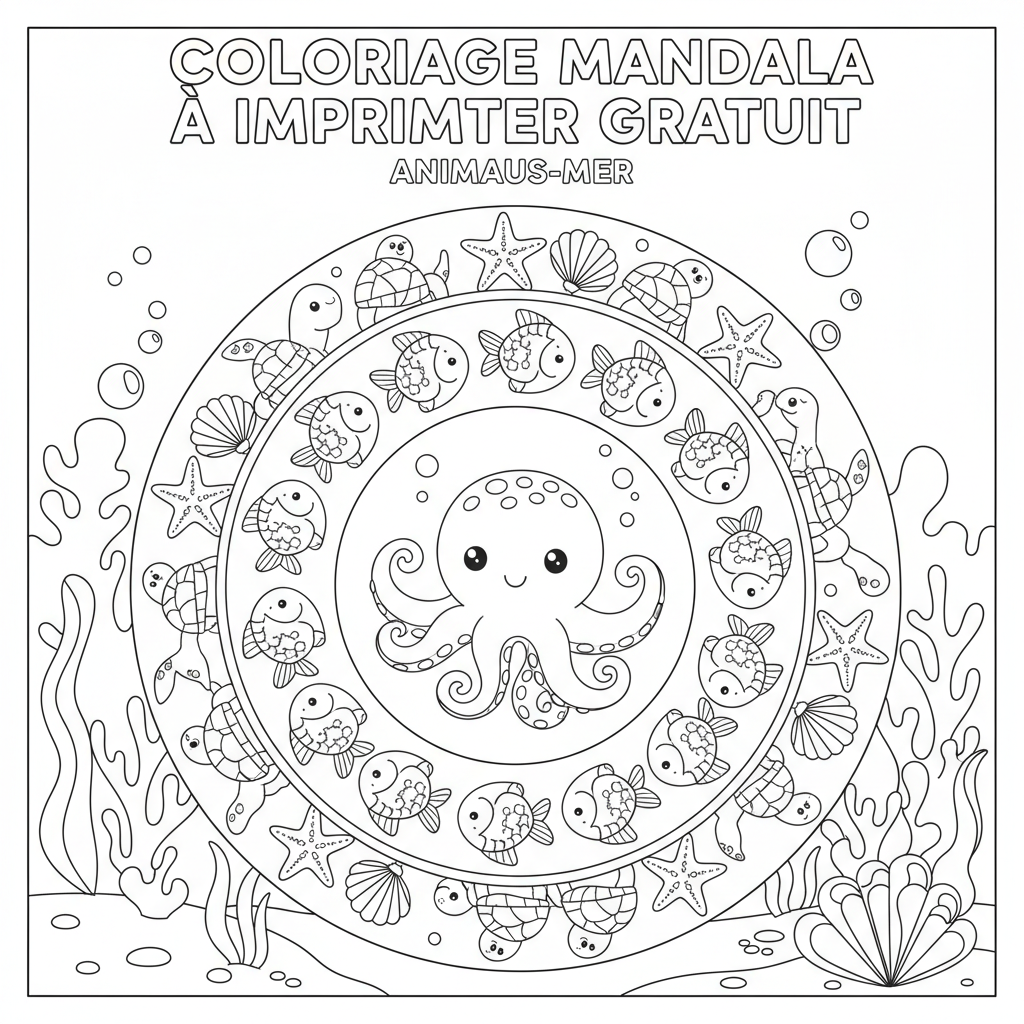 Coloriage coloriage mandala à imprimer gratuit 3