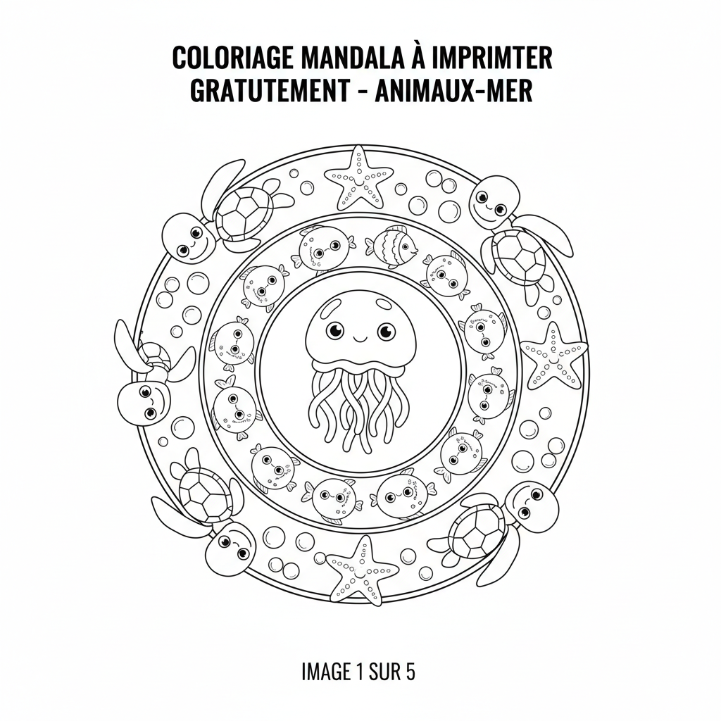 Coloriage Mandala À Imprimer Gratuitement à Colorier pour Enfants
