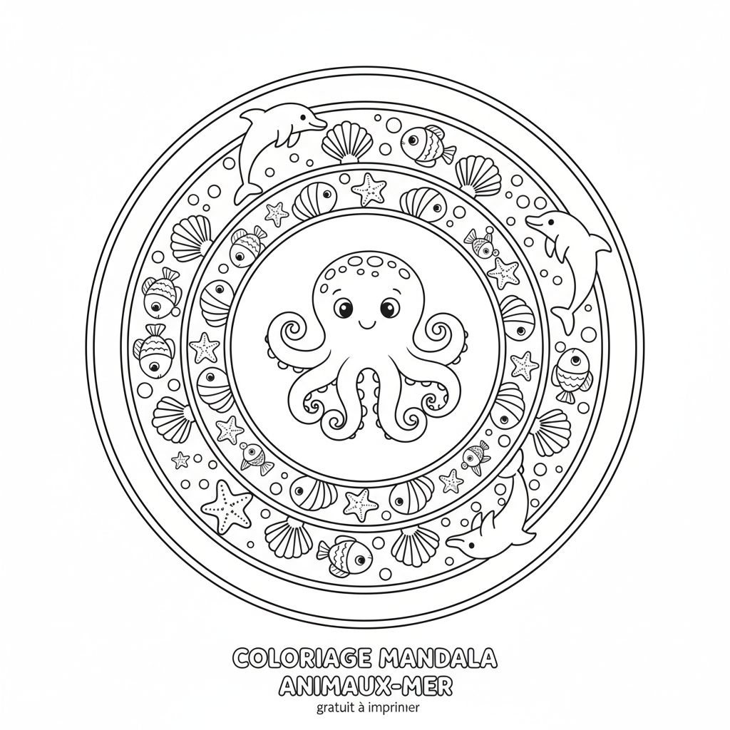 Coloriage coloriage mandala à imprimer gratuitement 2