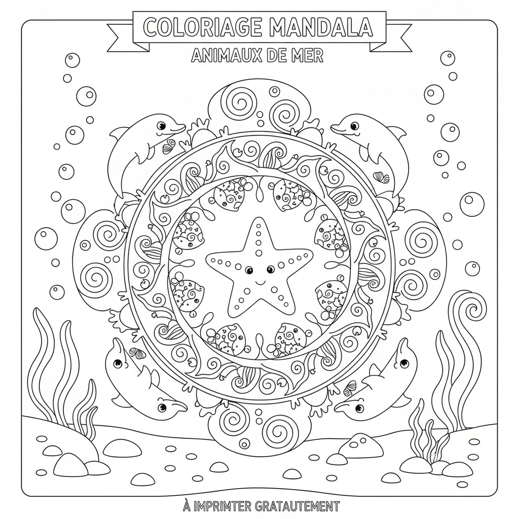Coloriage coloriage mandala à imprimer gratuitement 3