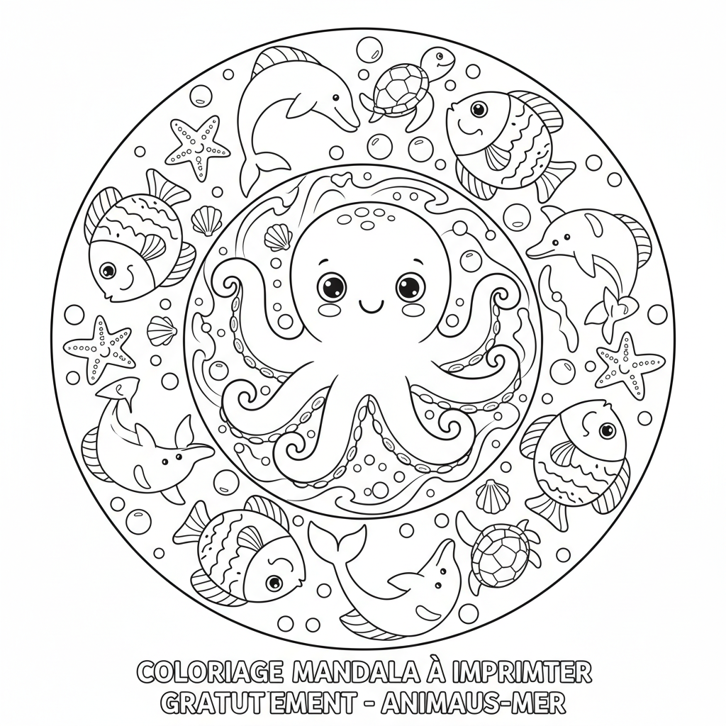 Coloriage coloriage mandala à imprimer gratuitement 5