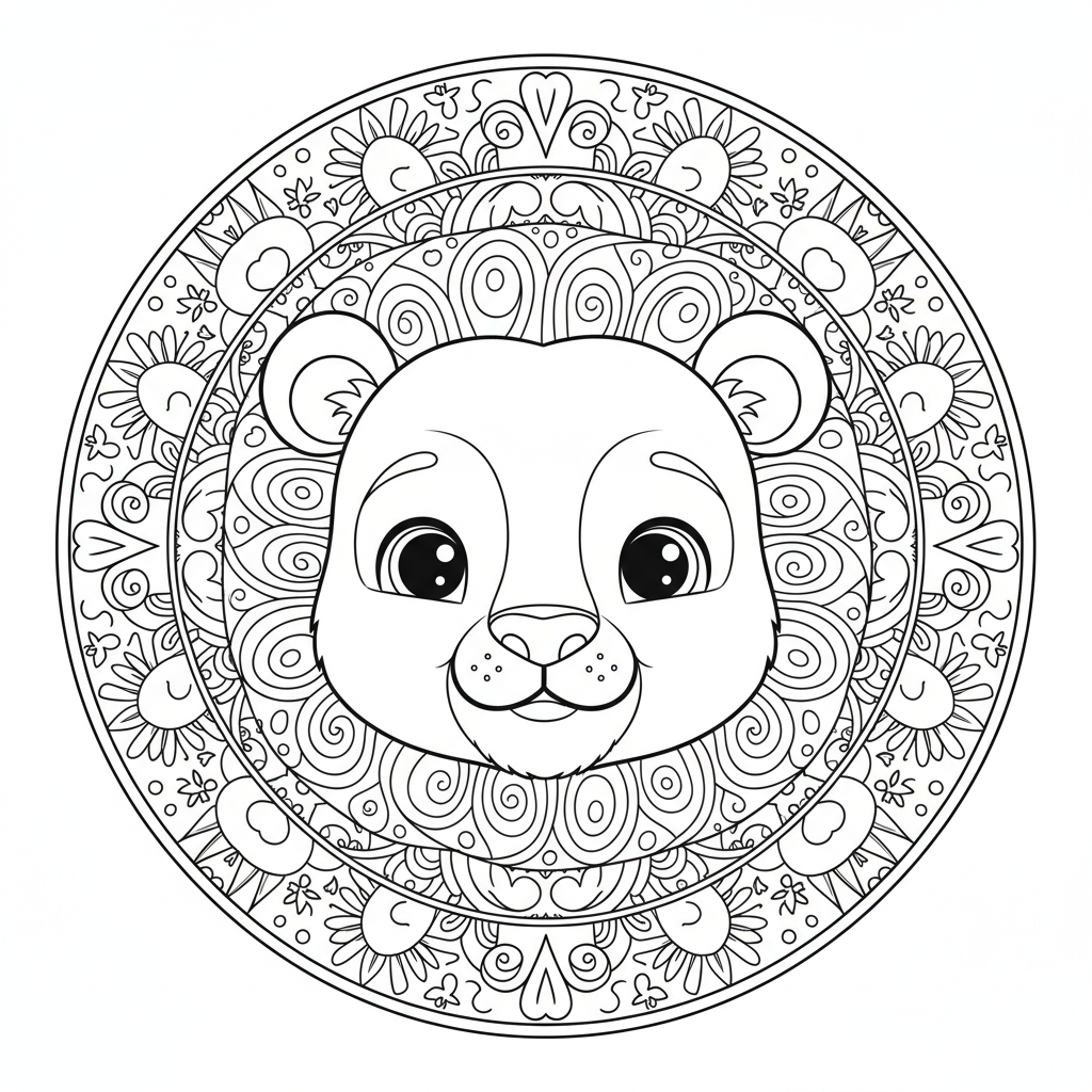 Coloriage coloriage mandala disney 4