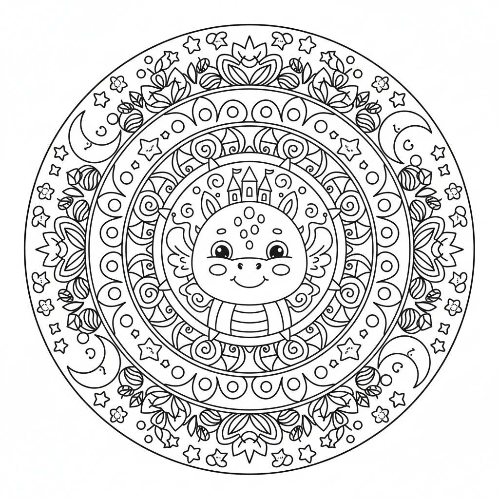 Coloriage Mandalas Disney Gratuit à Imprimer