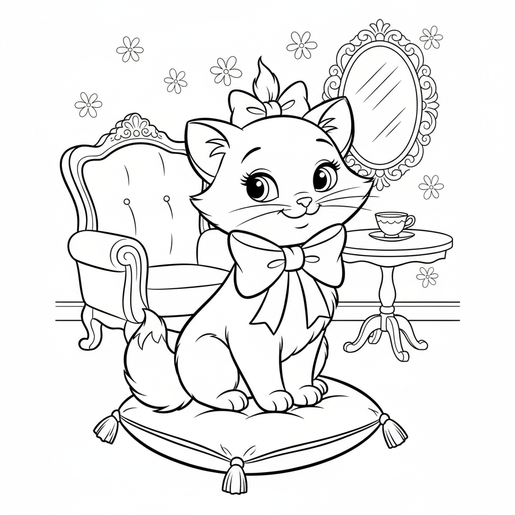 Coloriage coloriage marie aristochats 2