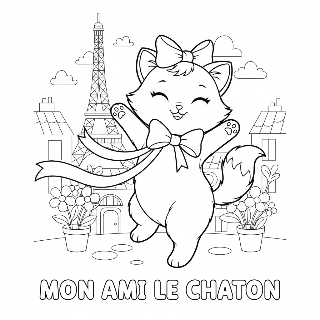 Coloriage coloriage marie aristochats 5