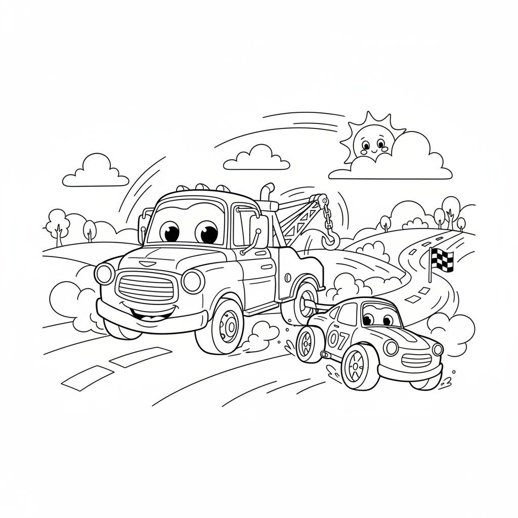 Coloriage coloriage martin cars 5