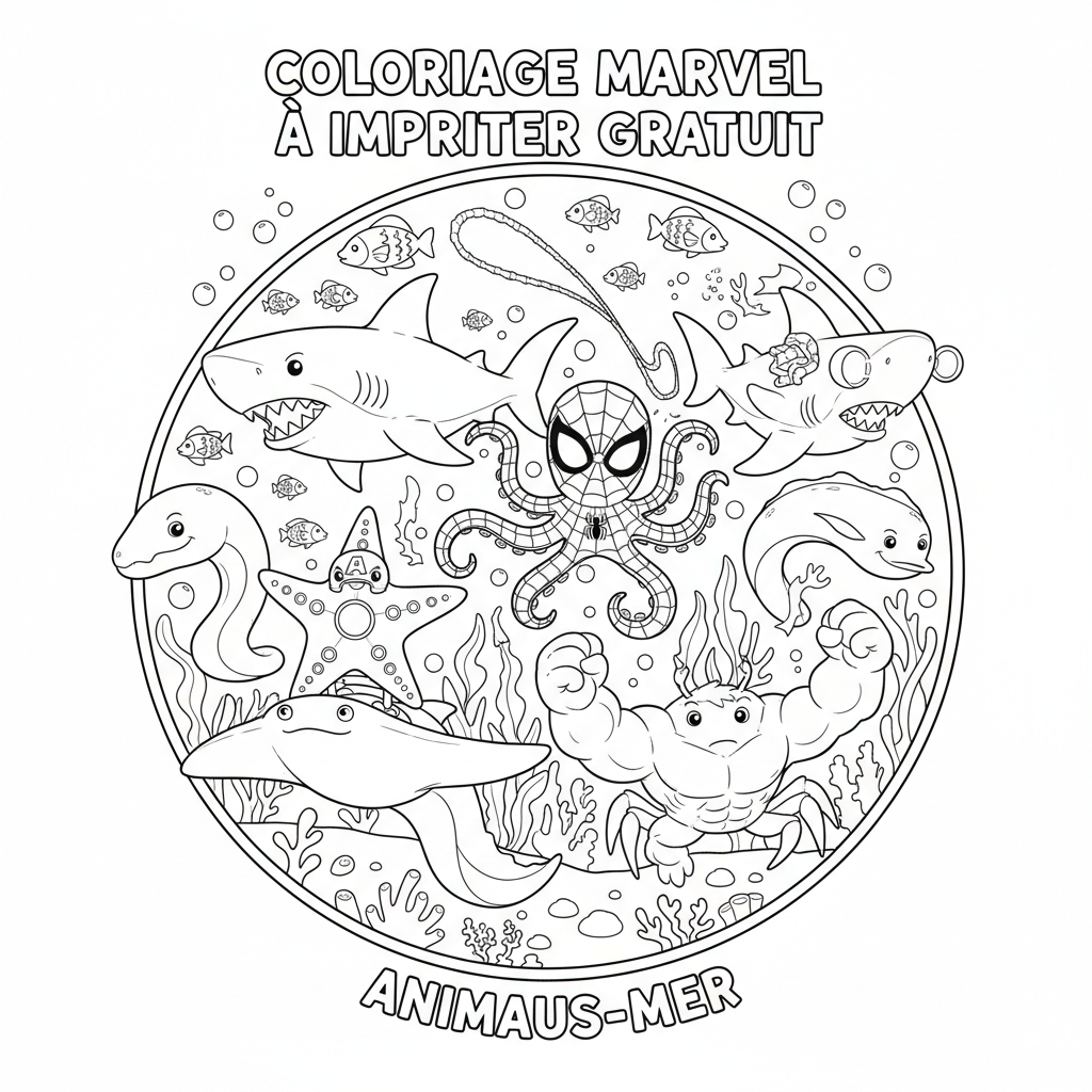 Coloriage coloriage marvel à imprimer gratuit 5