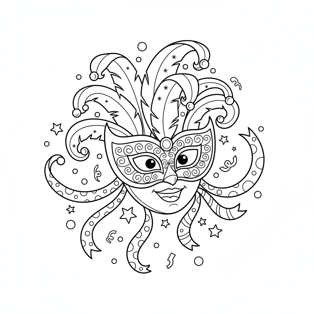 Coloriage coloriage masque 5
