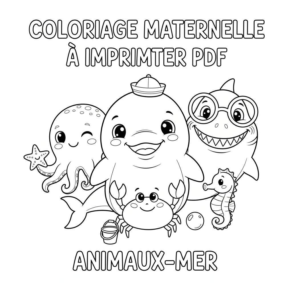 Coloriage coloriage maternelle à imprimer pdf 4