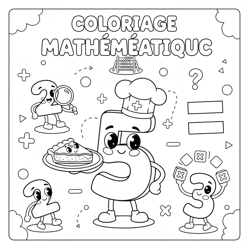 Dessins de Coloriage Mathématique à Imprimer Gratuitement
