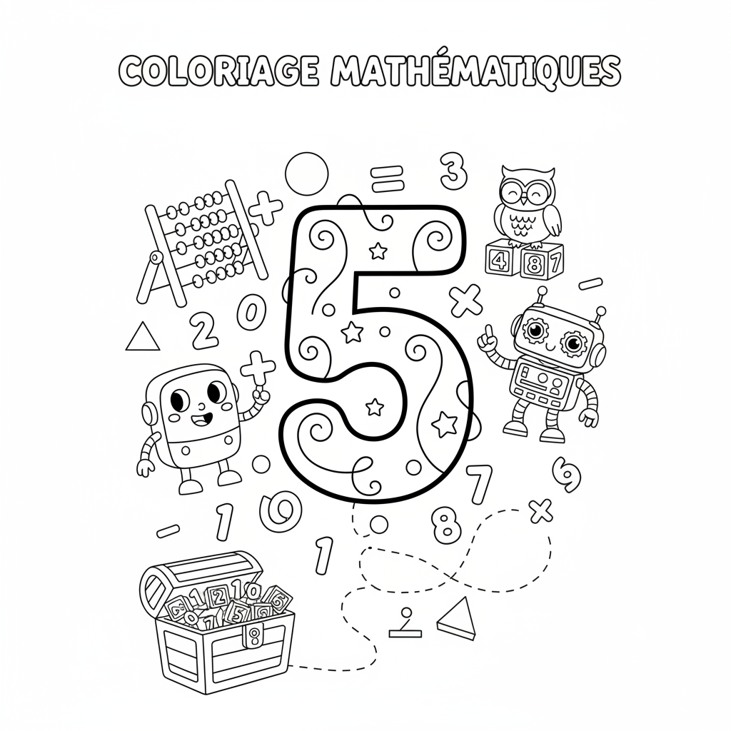 Coloriage coloriage mathématiques 2