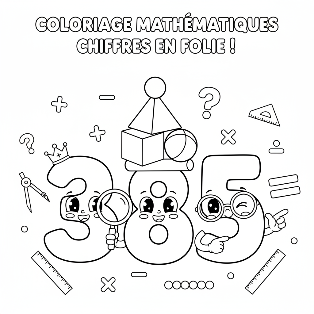 Coloriage coloriage mathématiques 4