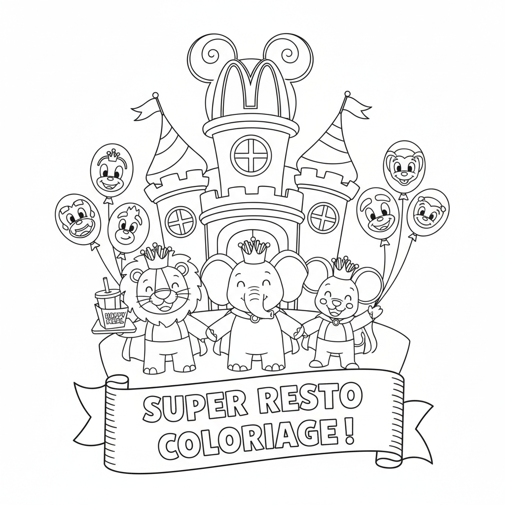 Coloriage coloriage mcdonald 2
