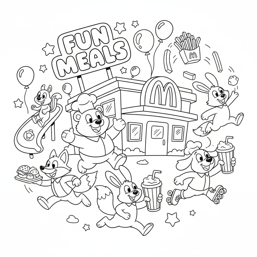 Coloriage coloriage mcdonald 5