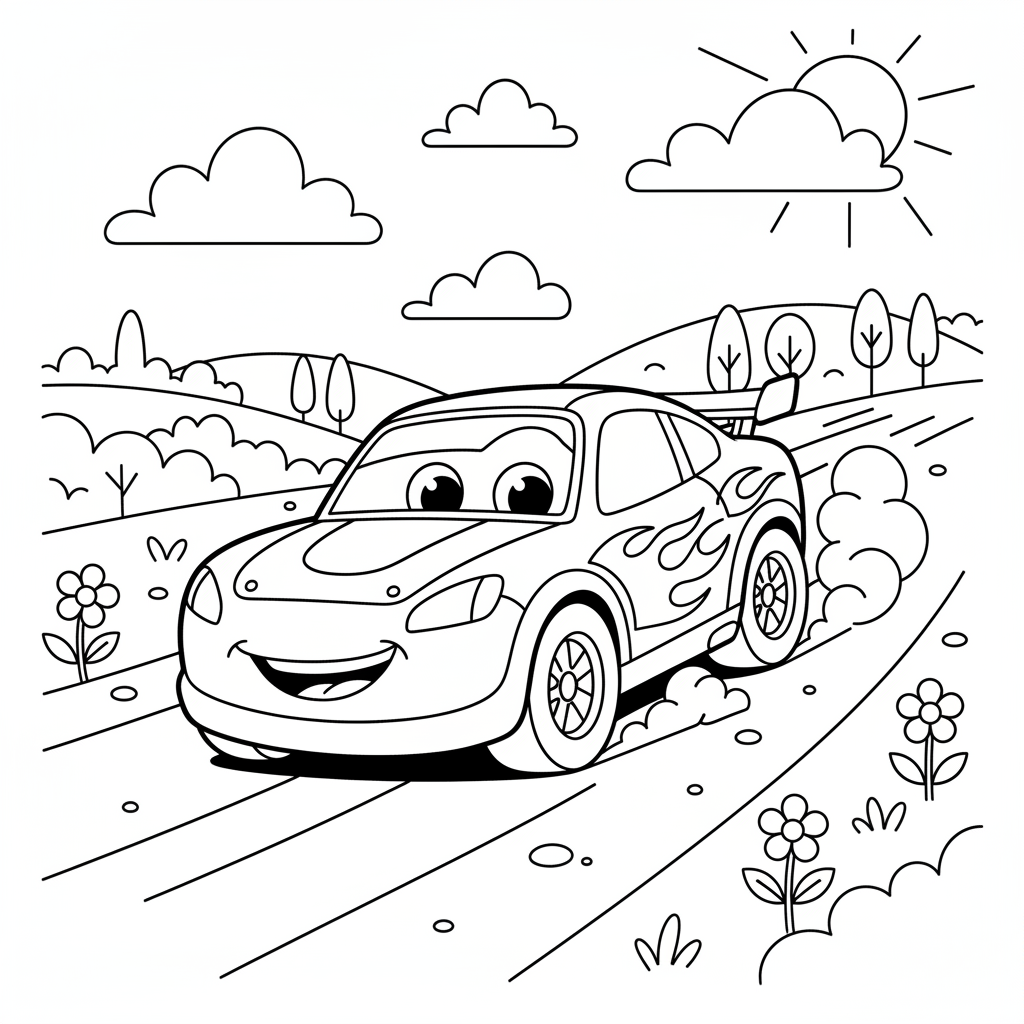 Coloriage coloriage mcqueen 3