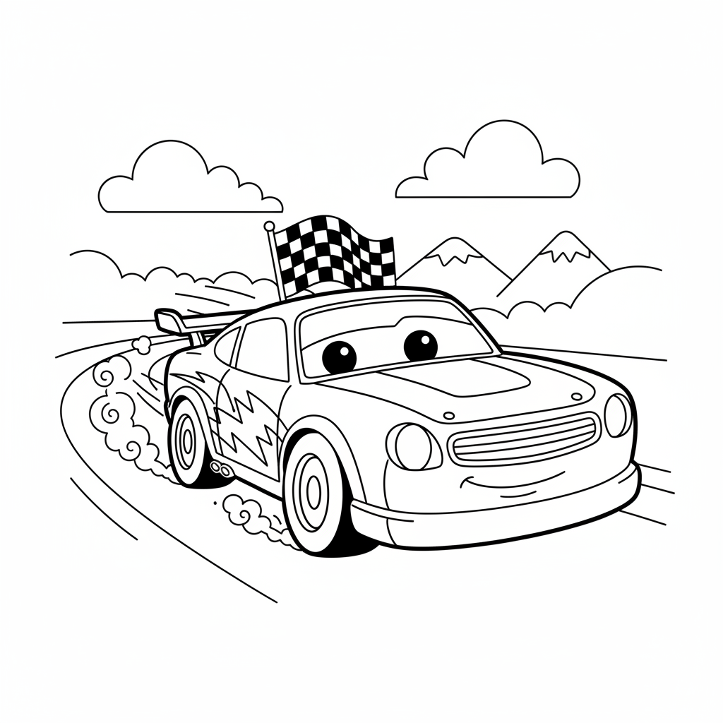 Coloriage coloriage mcqueen 5