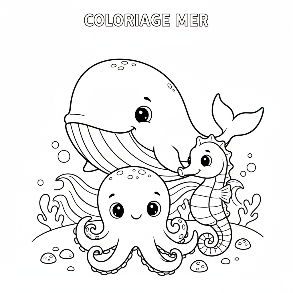 Coloriage coloriage mer à imprimer 4