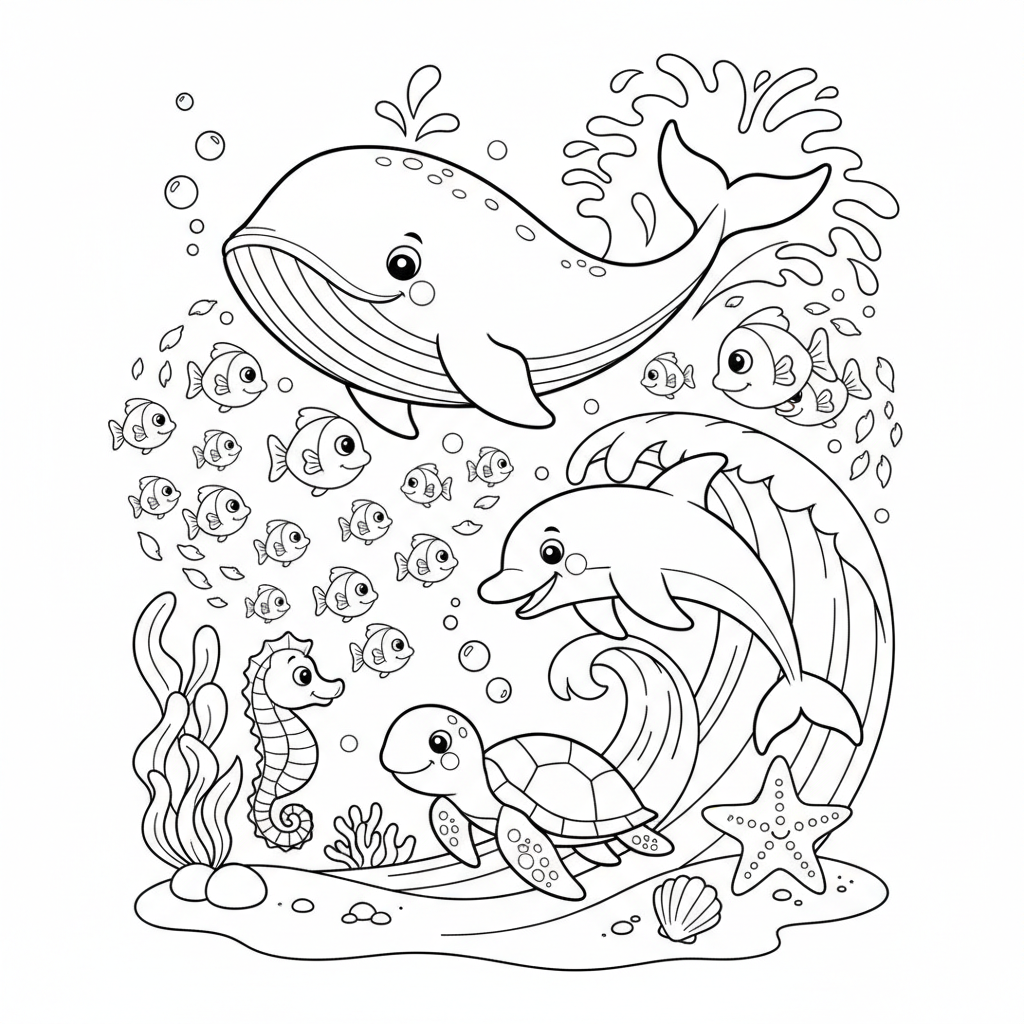 Coloriage coloriage mer à imprimer 5