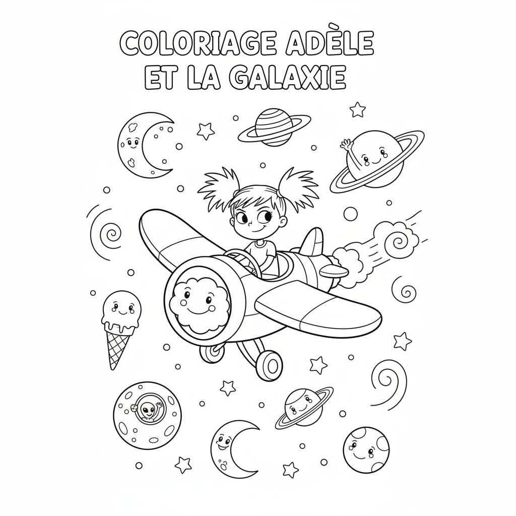 Coloriage coloriage mortelle adèle et la galaxie 2