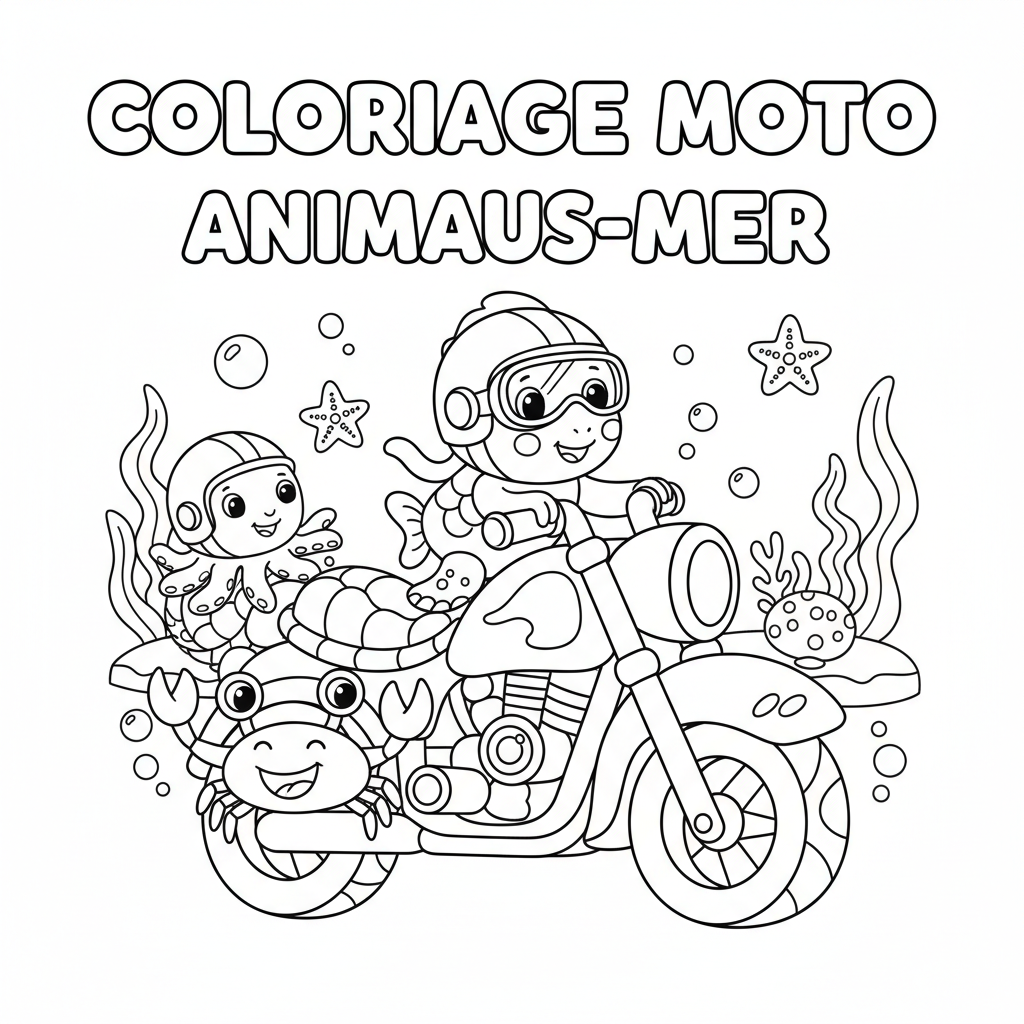 Coloriage coloriage moto à imprimer gratuit