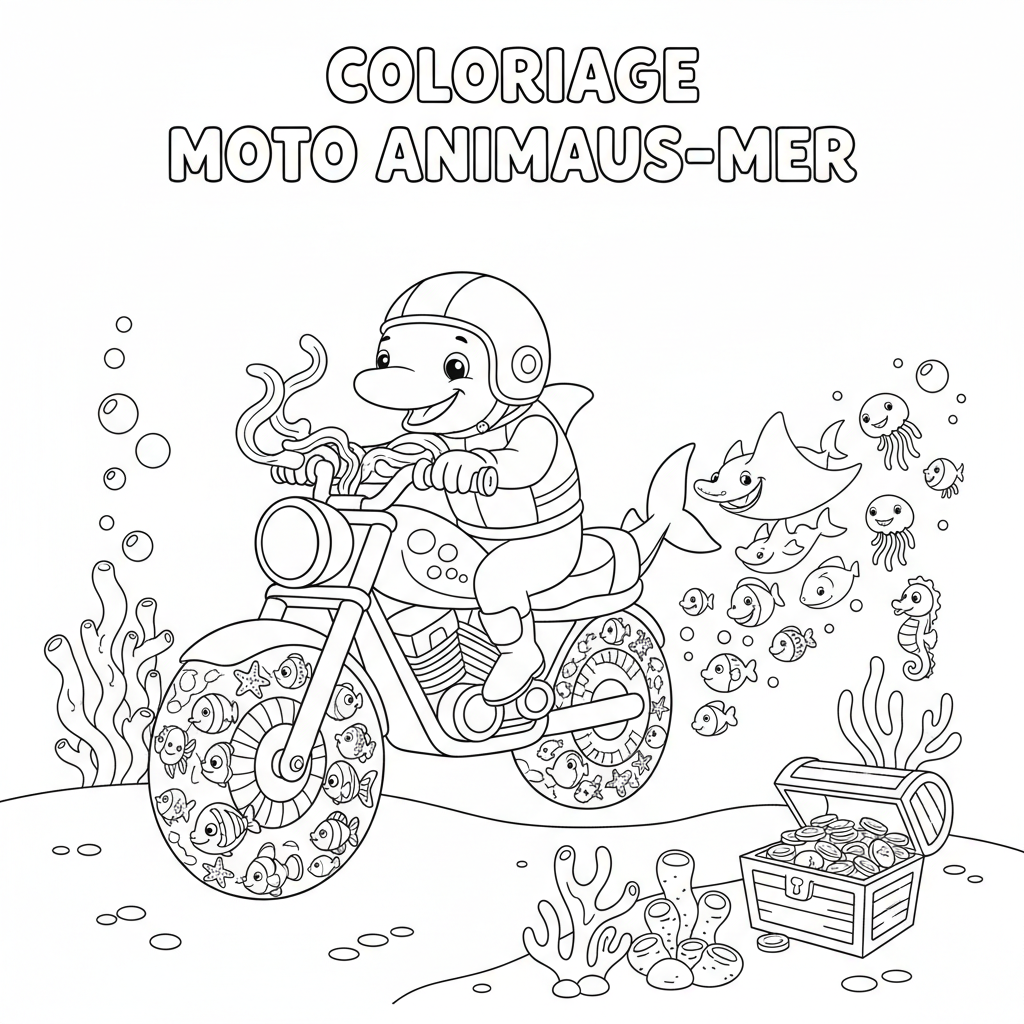 Coloriage coloriage moto à imprimer gratuit 5