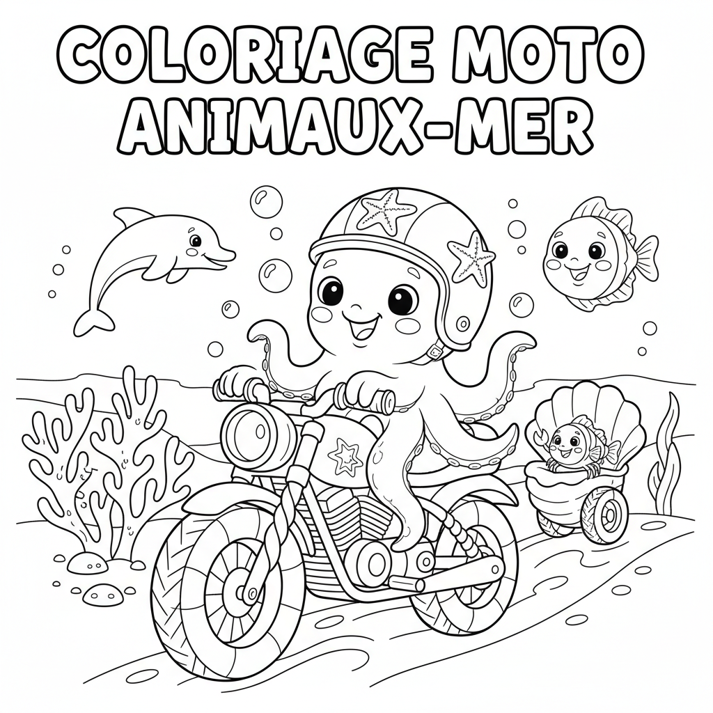 Coloriage coloriage moto imprimer gratuit 4