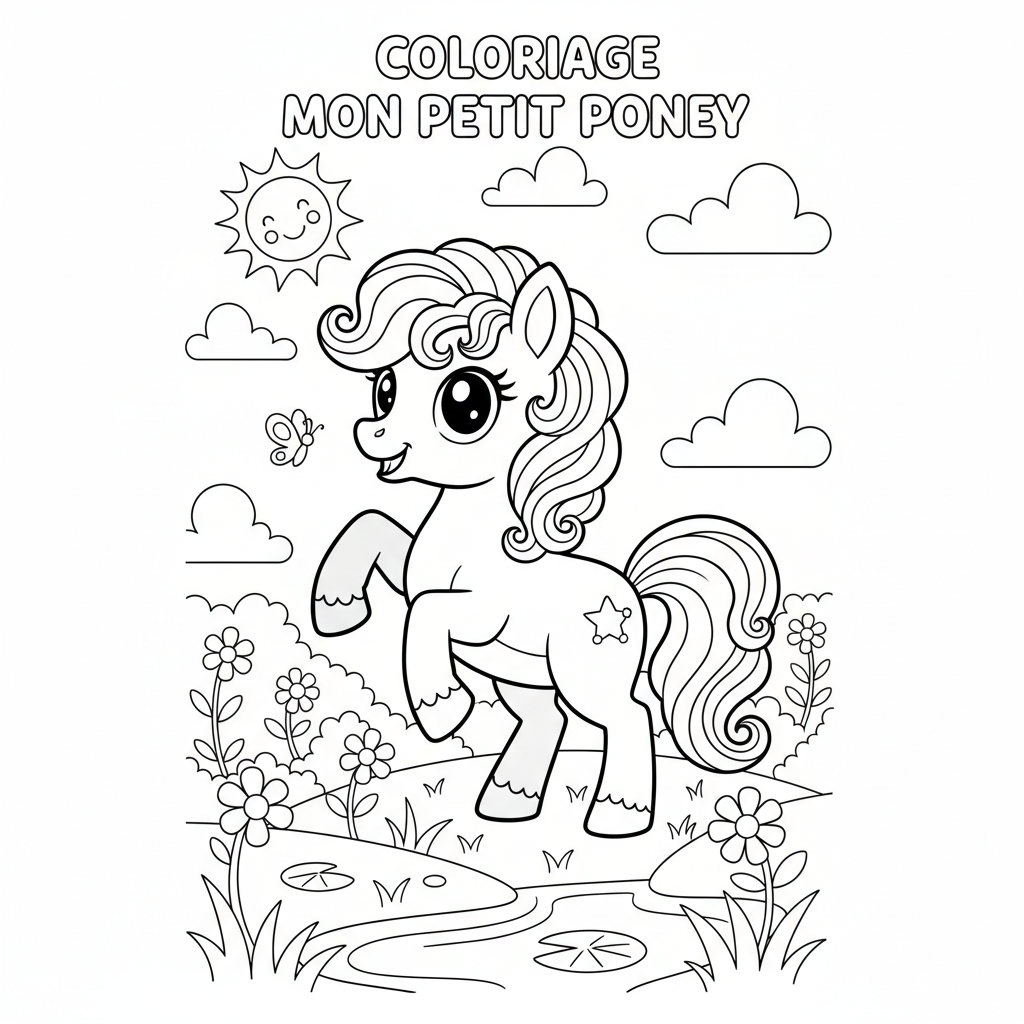 Coloriage coloriage my little poney 3