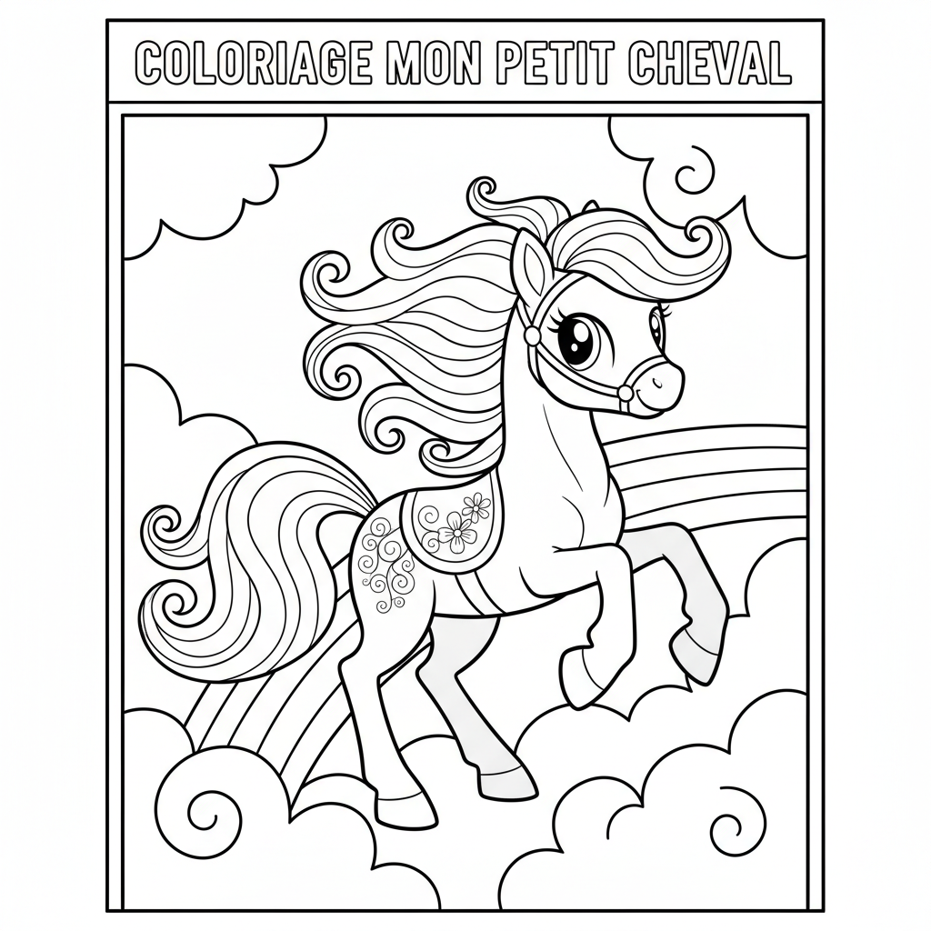 Coloriage coloriage my little pony à imprimer 5