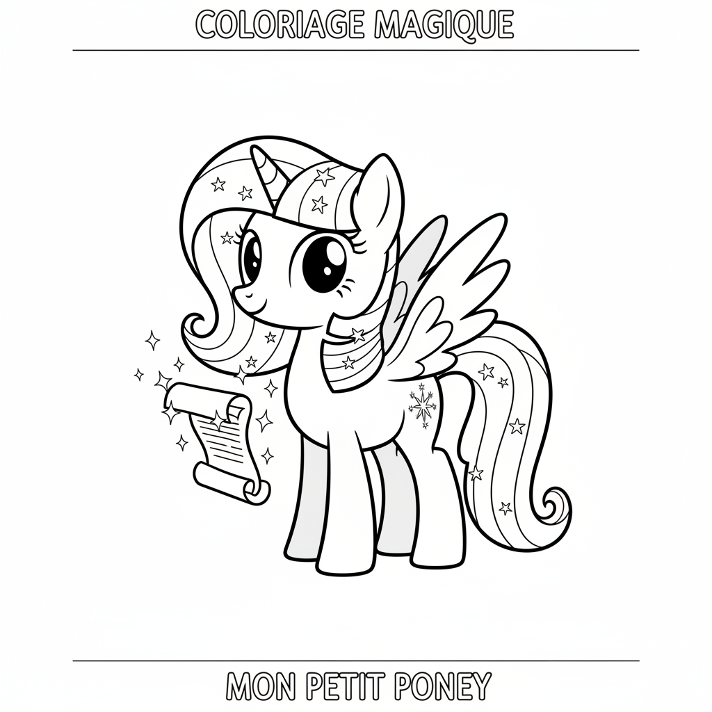 Coloriage coloriage my little pony twilight sparkle